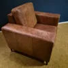 Sessel Wohnzimmersessel Leder Antikbraun – Bild 5