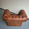 Chesterfield Couchgarnitur Antikbraun 3-2-1 Leder – Bild 14
