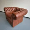 Chesterfield Couchgarnitur Antikbraun 3-2-1 Leder – Bild 13