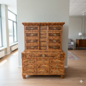 Tabernakel Kabinettschrank Schrank Barockstil 1800 Nussbaum