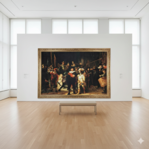 Gemälde Bild Wandbild Rembrandt Die Nachtwache 2,00 m x 1,37 m