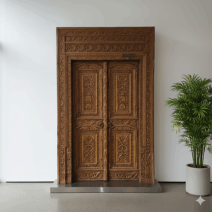 Tür Eingangstür Haustür 1850 Teakholz