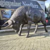 Skulptur Dekoration Stier Bronze 1,45 m