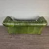 Chesterfield Couch Sofa Rindsleder Grün 2,20 m – Bild 8