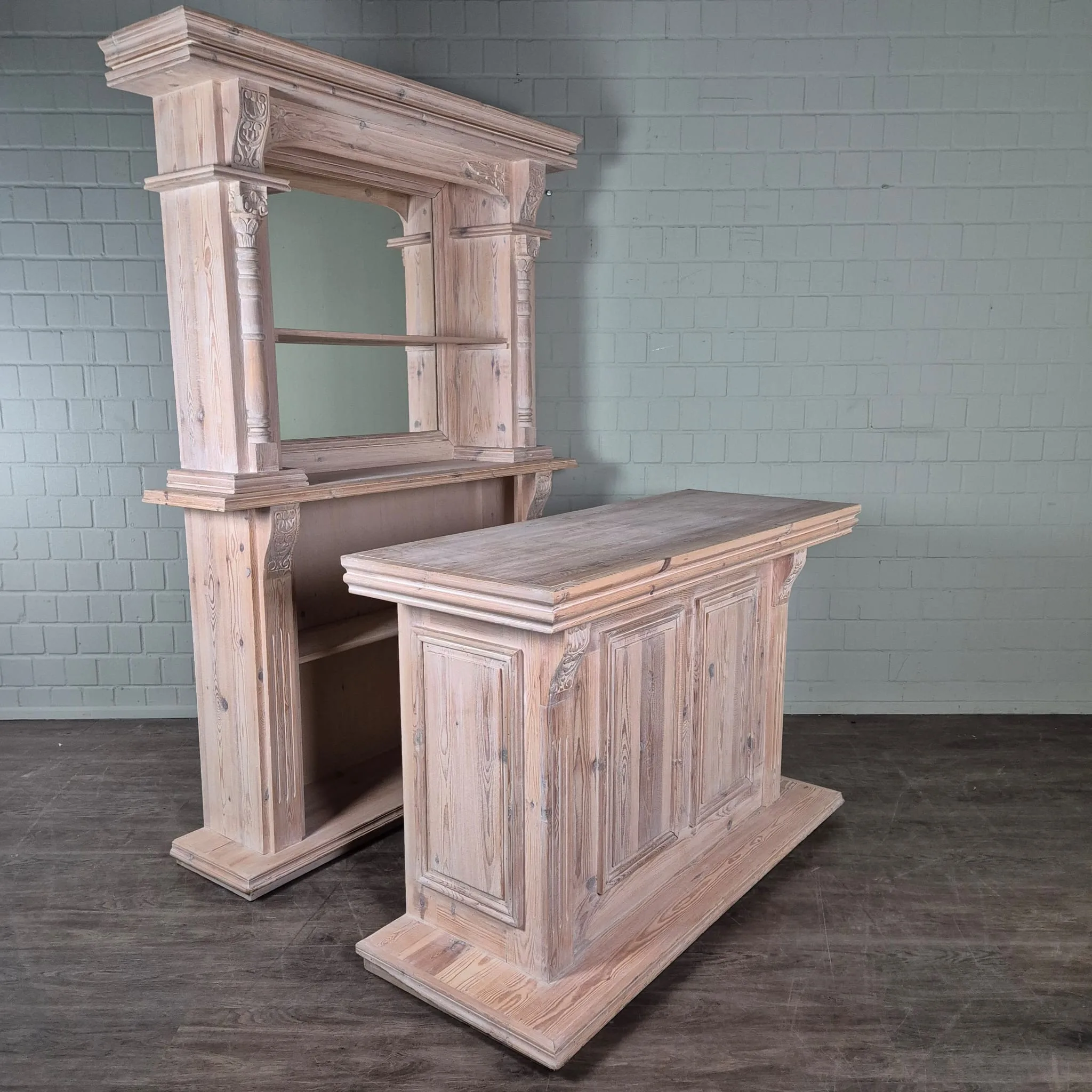 Empire Bar Theke Kiefer 1,54 m – Bild 4