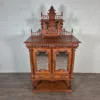 Vertiko mit Aufsatz Gründerzeit 1880 Nussbaum – Bild 2