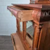 Vertiko mit Aufsatz Gründerzeit 1880 Nussbaum – Bild 11