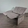 Elektrisches Relaxsofa Relaxcouch Sofa Leder Beige 1,30 m – Bild 9