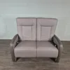 Elektrisches Relaxsofa Relaxcouch Sofa Leder Beige 1,30 m – Bild 2