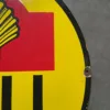 Metallschild Blechschild Golden Shell Emaille – Bild 5