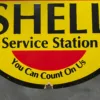 Metallschild Blechschild Golden Shell Emaille – Bild 7