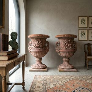 Vasen Blumenkübel Steingut Set 1,40 m