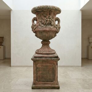 Vase Blumenkübel auf Sockel 2,27 m