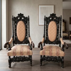 2 Sessel Historismus 1870 Eiche