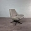 Design Sessel Beige Leder