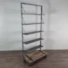 Regal Bücherregal Metall Mangoholz 1,01 m