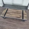 Regal Bücherregal Metall Mangoholz 1,01 m – Bild 7