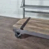 Regal Bücherregal Metall Mangoholz 1,01 m – Bild 6