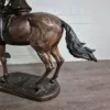 Skulptur Deko-Figur Pferd mit Reiterin Bronze 1,20 m – Bild 14