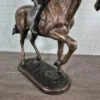 Skulptur Deko-Figur Pferd mit Reiterin Bronze 1,20 m – Bild 10
