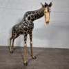 Deko-Figur Skulptur Giraffe 1,10 m – Bild 3