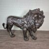 Skulptur Deko-Figur Löwe Bronze 2,28 m