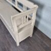 Truhenbank Küchenbank Cremeweiß 2,05 m Kiefer – Bild 10