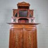 Vertiko mit Aufsatz Jugendstil 1910 Nussbaum – Bild 9