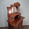 Vertiko mit Aufsatz Jugendstil 1910 Nussbaum – Bild 4