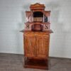 Vertiko mit Aufsatz Jugendstil 1910 Nussbaum – Bild 2