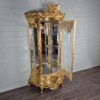 Vitrine Schrank Barockstil Gold 1,25 m – Bild 12