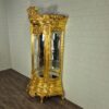 Vitrine Schrank Barockstil Gold 1,25 m – Bild 3