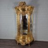 Vitrine Schrank Barockstil Gold 1,25 m