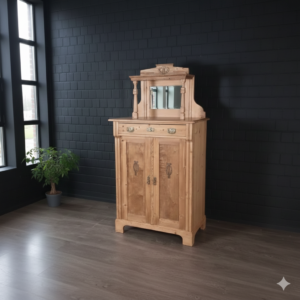 Vertiko mit Aufsatz Jugendstil 1900 Kiefer