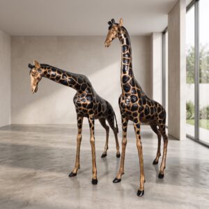 Deko-Figuren Skulpturen Giraffen 1,10 m - 1,40 m