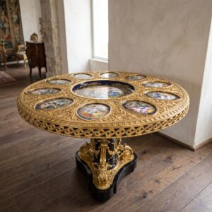 Tisch Bronze Barockstil Ø 1,16 m