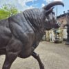 Skulptur Dekoration Stier Bronze 1,55 m – Bild 7