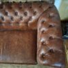 Chesterfield Sofa Couch Leder Antikbraun 4,00 m – Bild 7