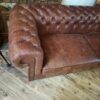 Chesterfield Sofa Couch Leder Antikbraun 4,00 m – Bild 2