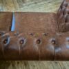 Chesterfield Sofa Couch Leder Antikbraun 4,00 m – Bild 8