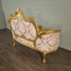 Bank Couch Sofa Barockstil Gold-Altrosa 1,45 m – Bild 13