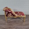 Chesterfield Chaiselongue Recamiere Dunkelrot 1,00 m – Bild 12