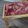 Chesterfield Chaiselongue Recamiere Dunkelrot 1,00 m – Bild 8