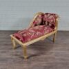 Chesterfield Chaiselongue Recamiere Dunkelrot 1,00 m – Bild 3