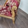 Chesterfield Chaiselongue Recamiere Dunkelrot 1,00 m – Bild 10