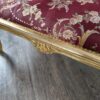 Chesterfield Chaiselongue Recamiere Dunkelrot 1,00 m – Bild 9