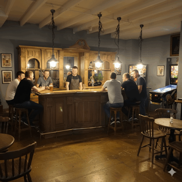 Queen Bar Theke Teakholz 3,60 m – Bild 2