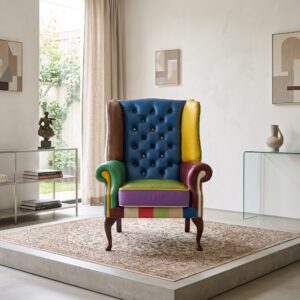 Chesterfield Sessel Leder Modell Karneval