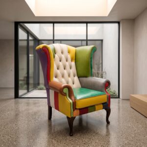 Chesterfield Sessel Leder Modell Karneval