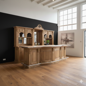 Queen Bar Theke Teakholz 3,60 m